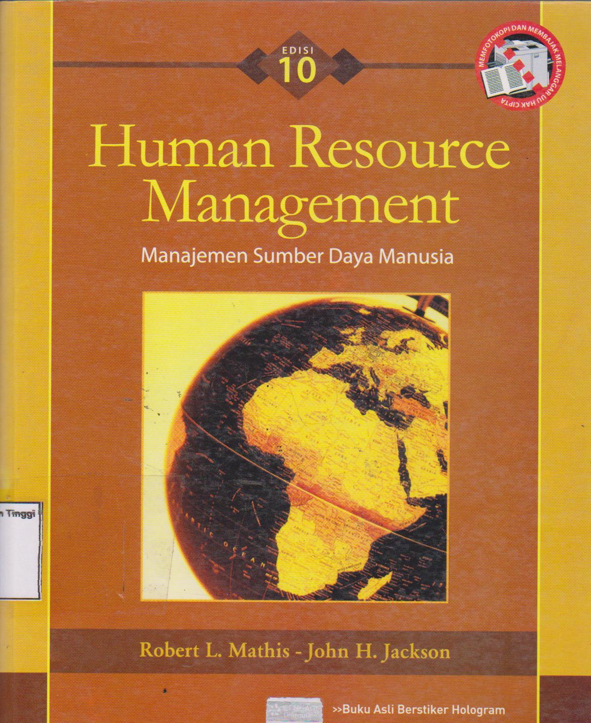 Manajemen sumber daya manusia edisi 10