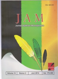 Jurnal Aplikasi Manajemen (JAM).Juni 2014.Jurnal STIE