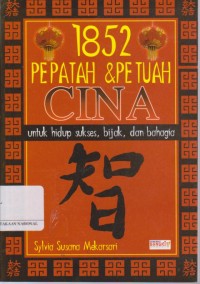 1852 Pepatah & Petuah Cina