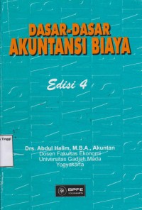 Dasar-Dasar Akuntansi Biaya Edisi 4