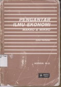 Pengantar Ilmu Ekonomi Makro & Mikro ed pertama (2000)