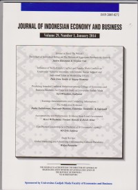 Journal of indonesia economy and business (Jan 2014).Jurnal STIE