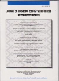 Journal of indonesia economy and business (May 2014).Jurnal STIE