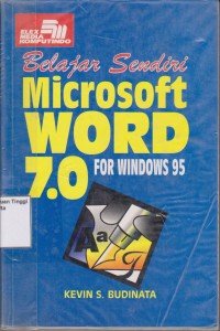 Belajar sendiri microsoft word 7.0 for windows 95 (1997)