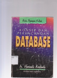 Konsep dan perancangan database. STIE