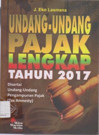 Undang-Undang pajak lengkap tahun 2017