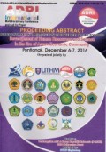 PROCEEDING ABSTRACT ADRI 2016 INTERNATIONAL MULTIDISCPLINARY CONFERECE AND CALL FOR PAPER , DEVELOPMENT OF HUMAN RESOURCES AND SCIENCE IN THE ERA OF ASEAN ECONOMIC COMMUNITY (Pontianak, December 6-7 , 2016)