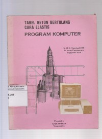 Tabel beton bertulang cara elastis: program komputer