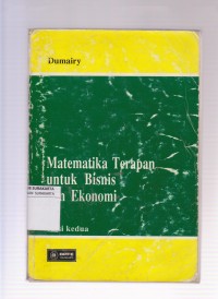 Matematika Terapan untuk Bisnis dan Ekonomi