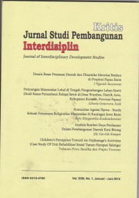 Kritis Jurnal studi pembangunan interdisiplin.No.1.2014.Jurnal STIE